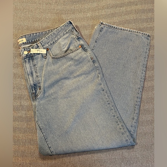 NWT Madewell Baggy Straight Jeans Size 14W - Picture 1 of 13